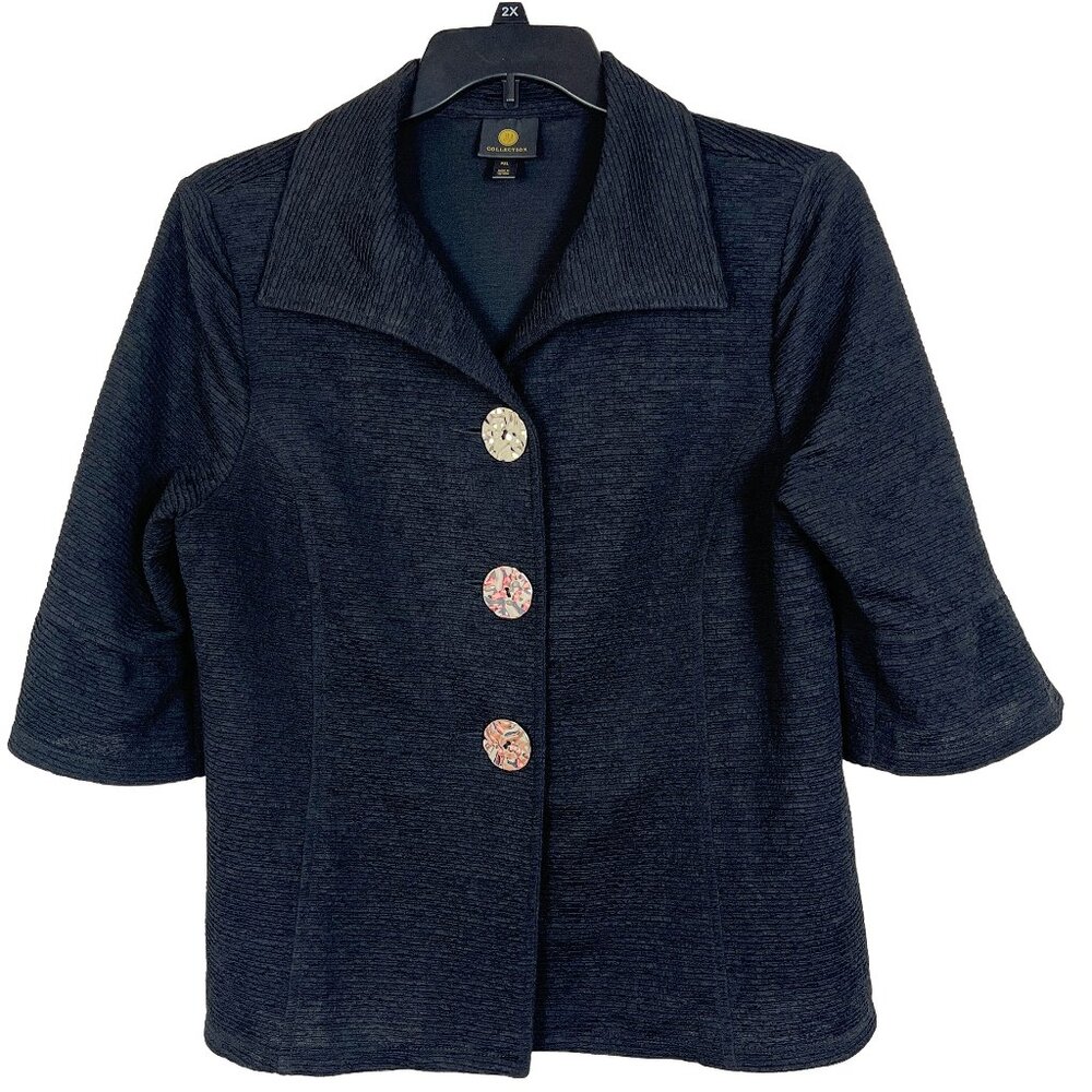JM Collections 3/4 Sleeve Lightweight Jacket or Top